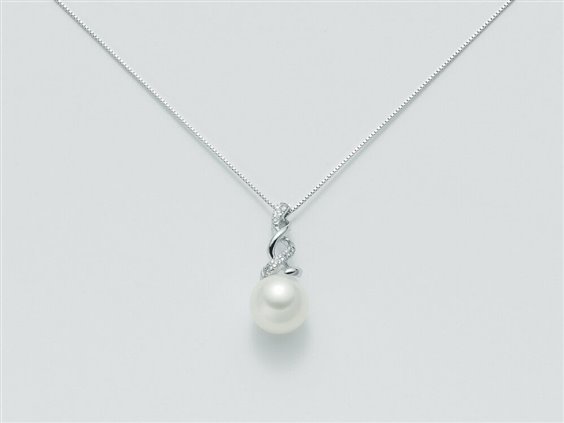 Collana Miluna Donna in Oro bianco Perla PCL3872 - PCL3872